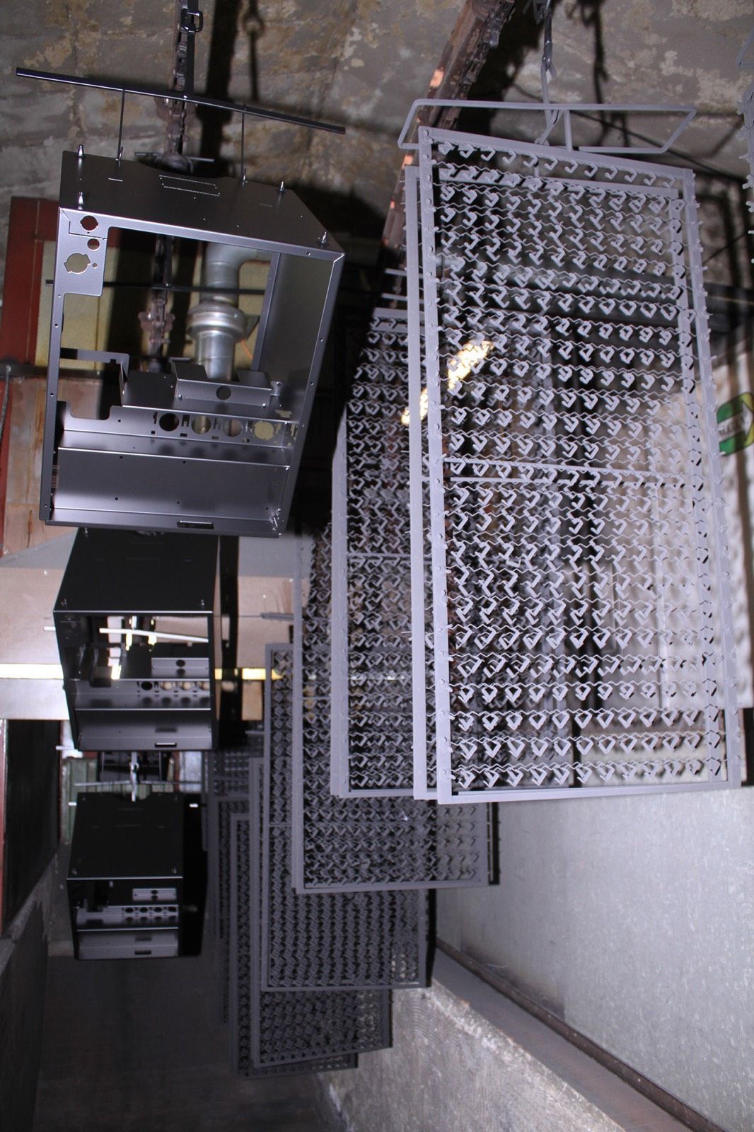 Verniciatura a polvere, lavorazione 1