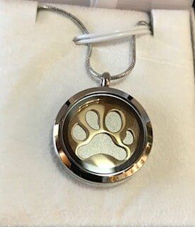 Dog Necklace — Paw Style Pendant in ,