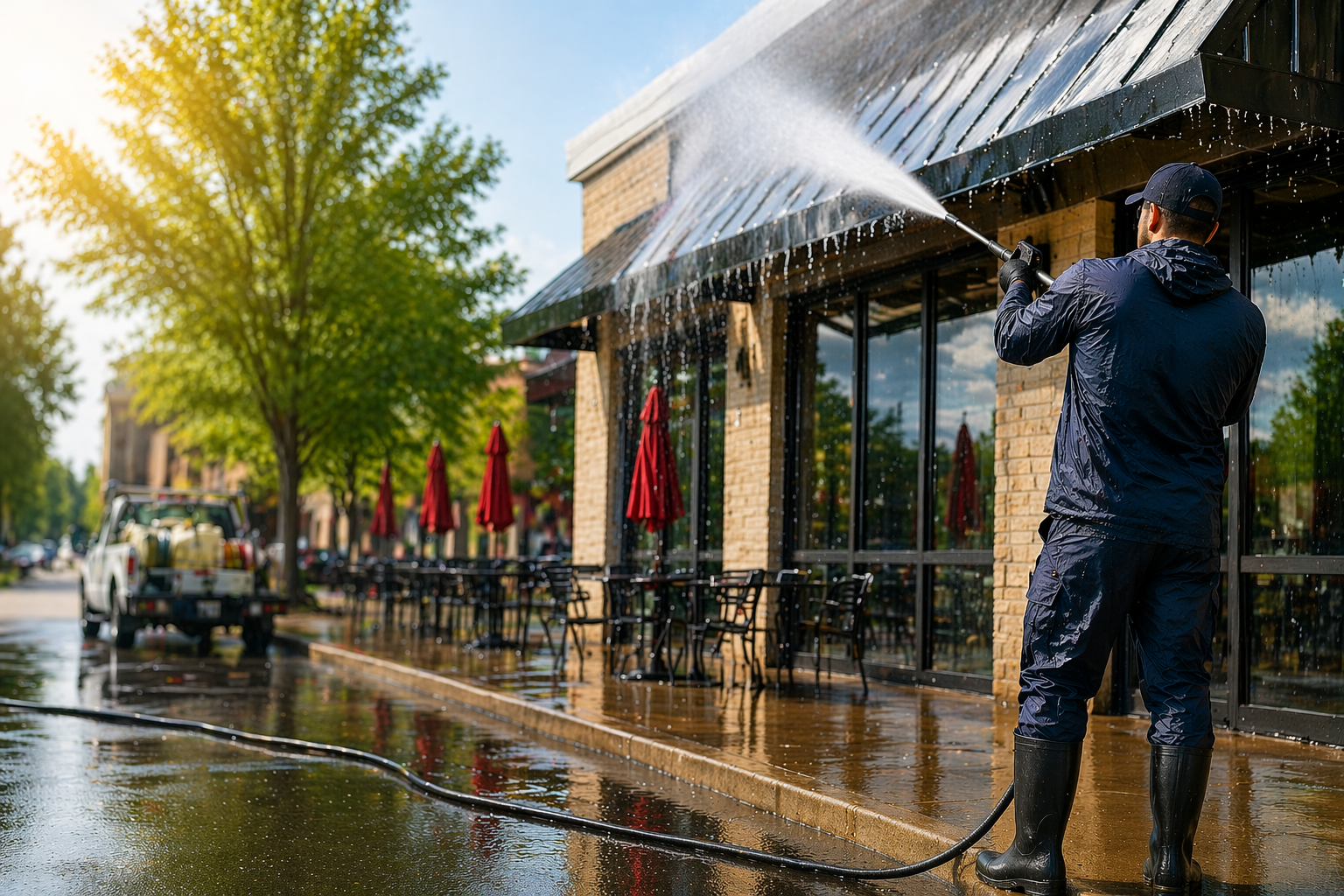 Silver car parked in an underground parking garage with other vehicles and overhead pipes.