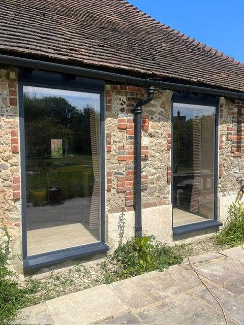 Accoya Picture - Direct Glazed Casement Window in Farrow & Ball Railings