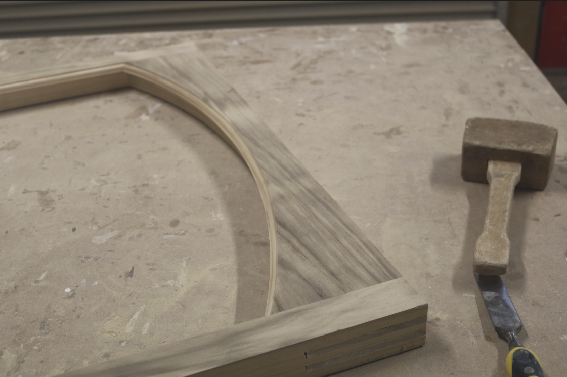 Mid-production Accoya Top Sash with Arched Head