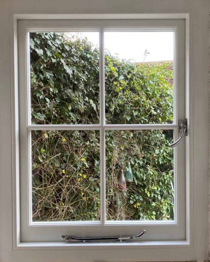 Single Accoya Single Glazed Casement Window with 6.4mm Laminated Safety Glass