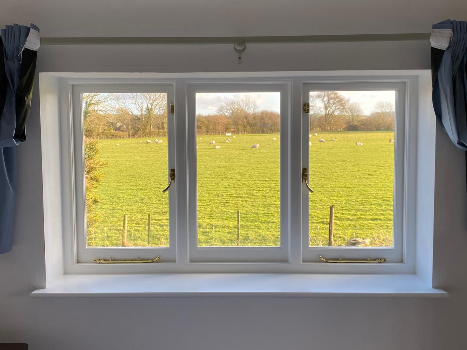 Accoya Triple Casement Window - Double Glazed