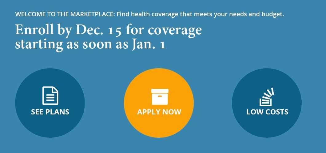 an advertisement for enroll by dec 15 for coverage starting as soon as jan 1