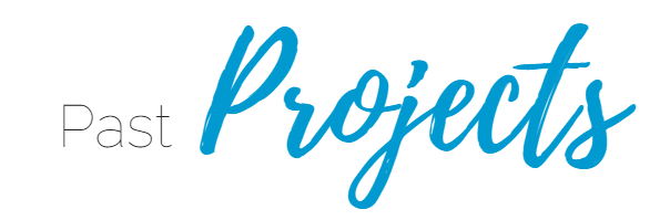 Past Projects logo with light gray “Past” and blue cursive “Projects” on white background