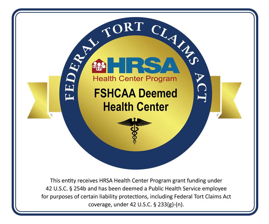 HRSA FSHCAA deemed health center logo