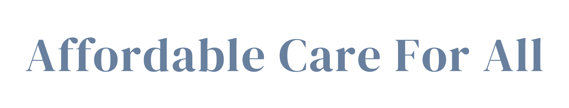 Affordable Health Care For All logo