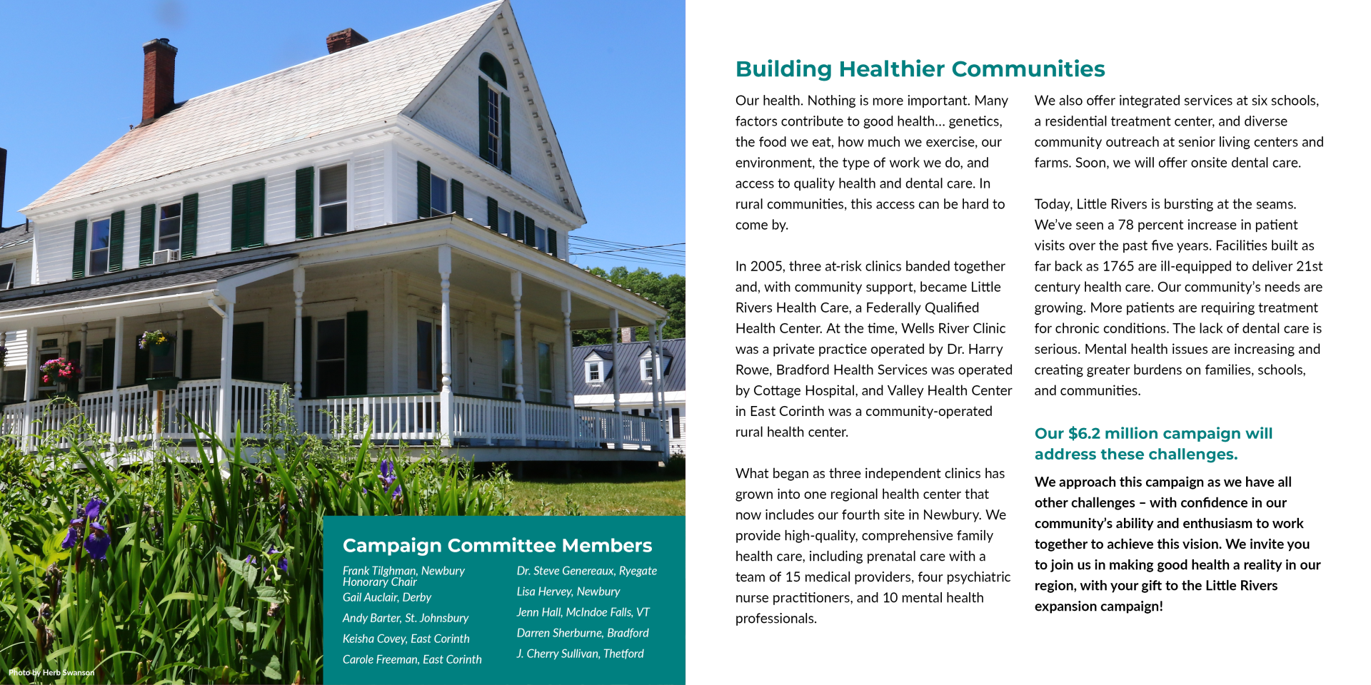LRHC Square Booklet on donating to the Capital Campaign