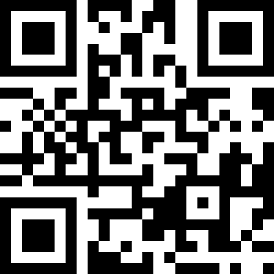 Black-and-white QR code with three large square markers in the corners.