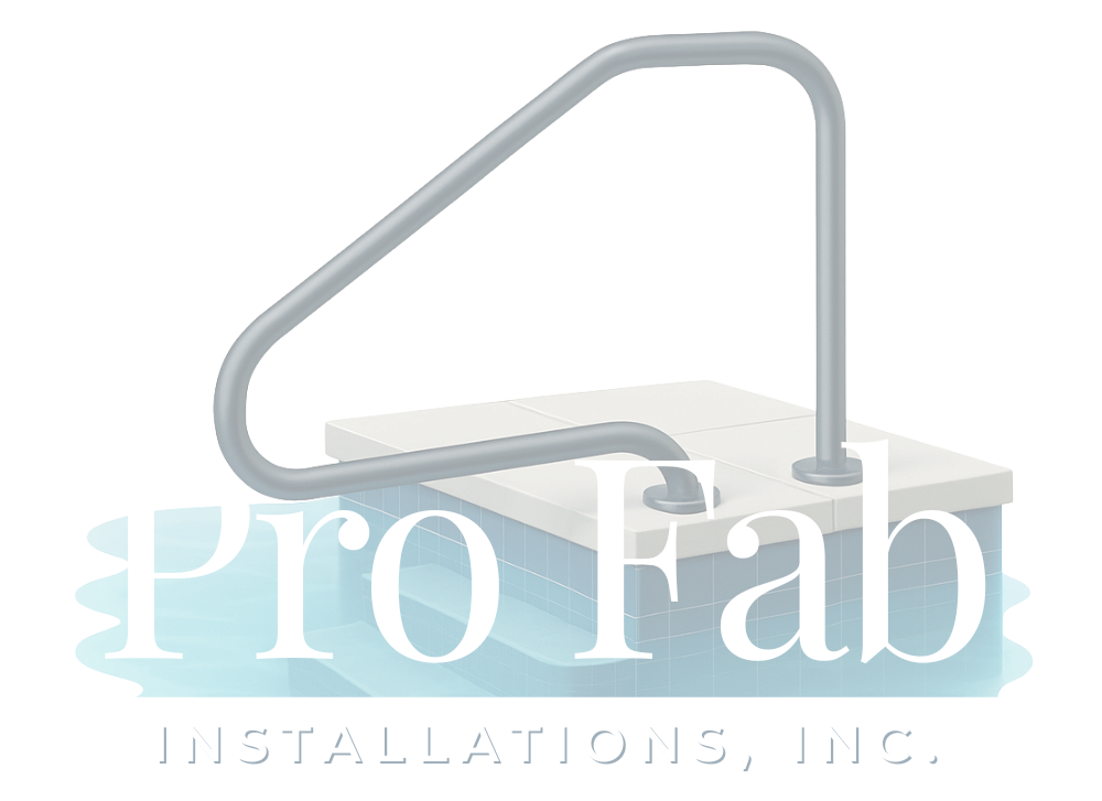 A logo for a company called Pro Fab Installations, Inc.