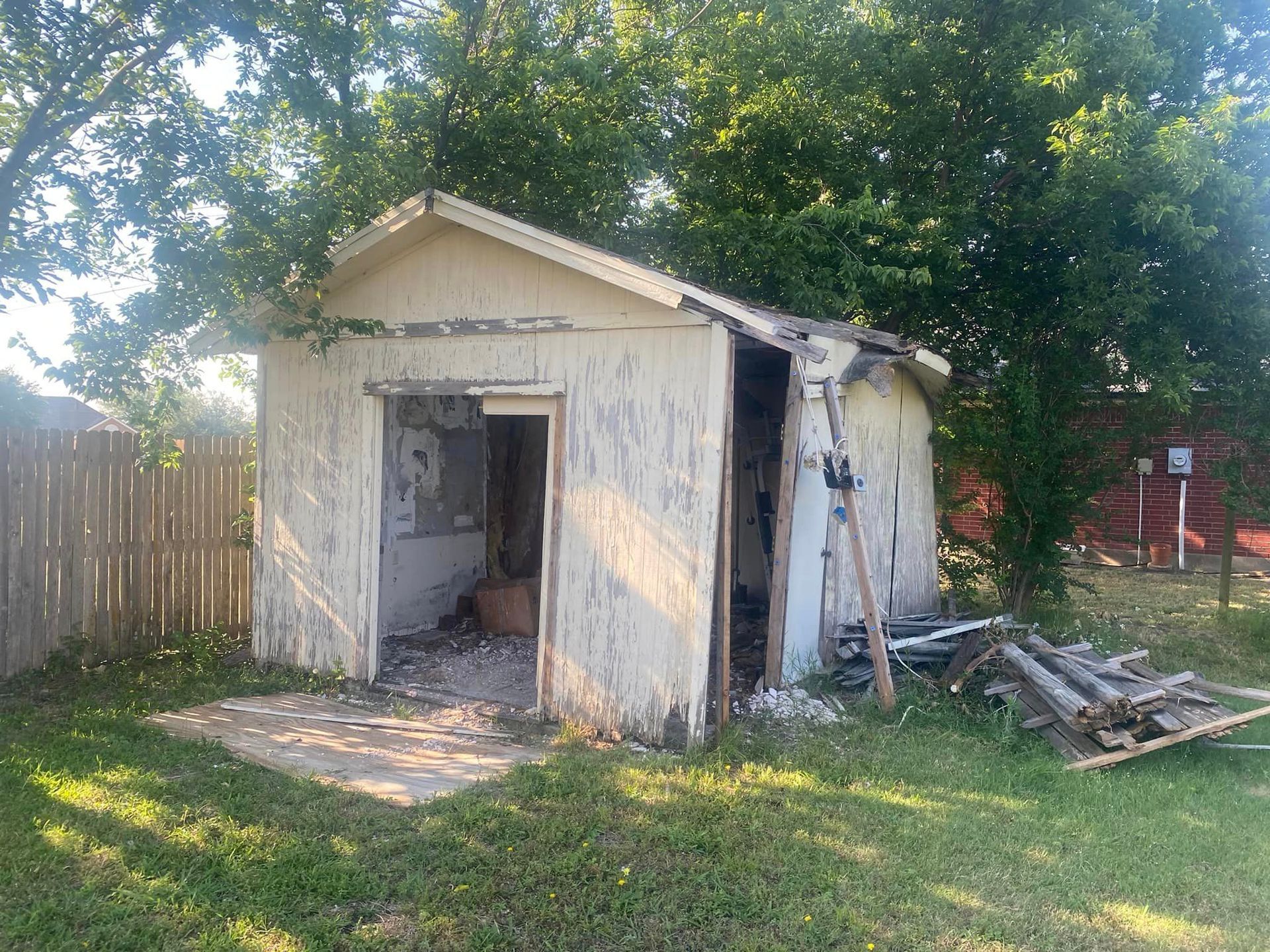 shed demolition picture
