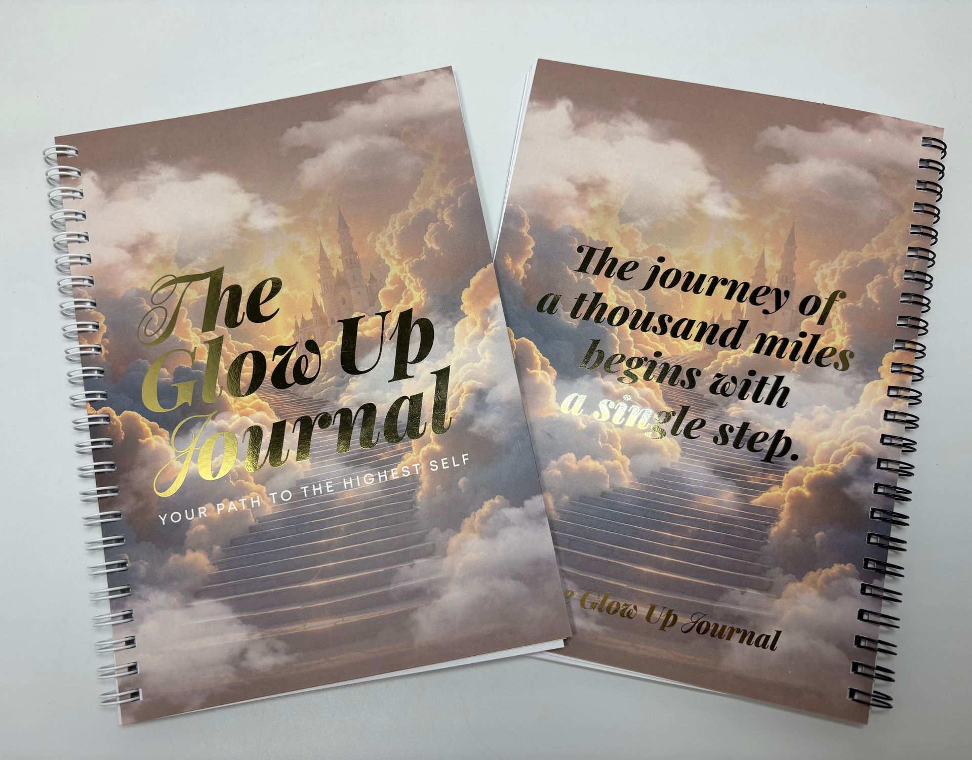 The Glow Up Journal: Your path to the highest self – A5 Rolling Monthly Planner (64 Pages for a Year)
