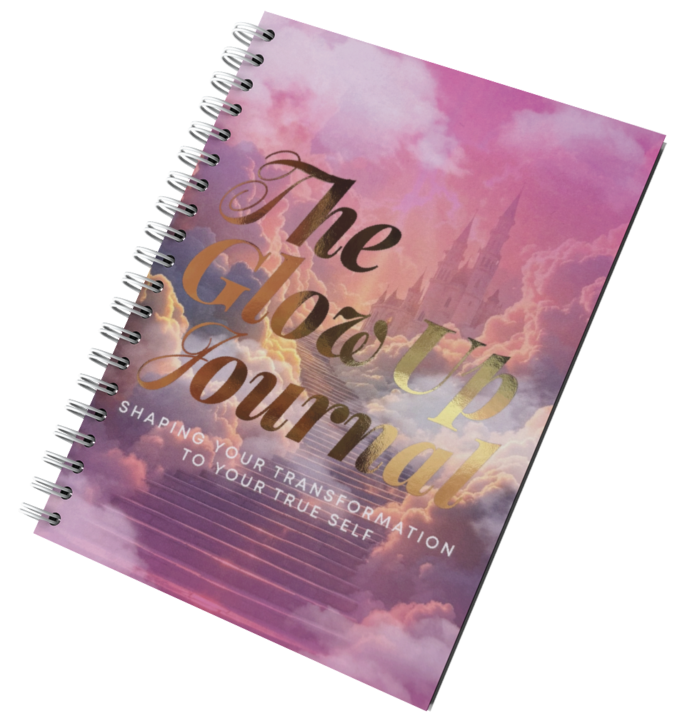 A spiral notebook with the words `` the grow up journal '' on it.