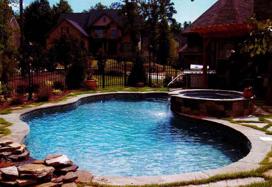 New custom gunite pool — Greenville, SC — AAA Custom Pools