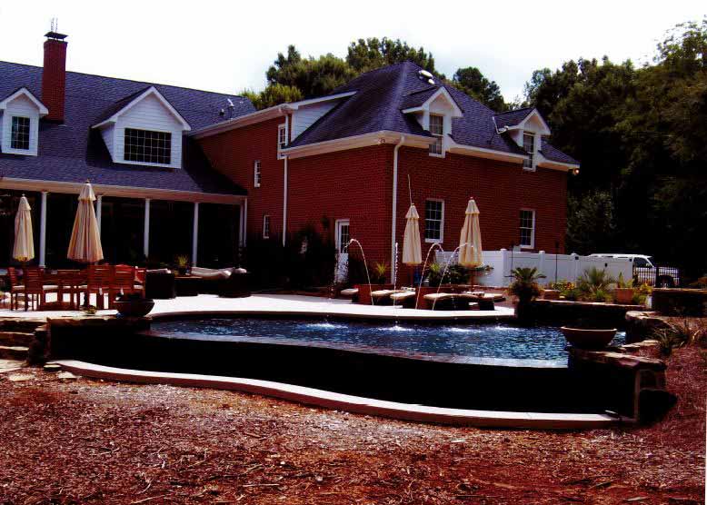 Residential house with pool — Greenville, SC — AAA Custom Pools