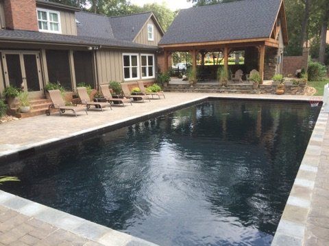 A long rectangular shape pool — Greenville, SC — AAA Custom Pools