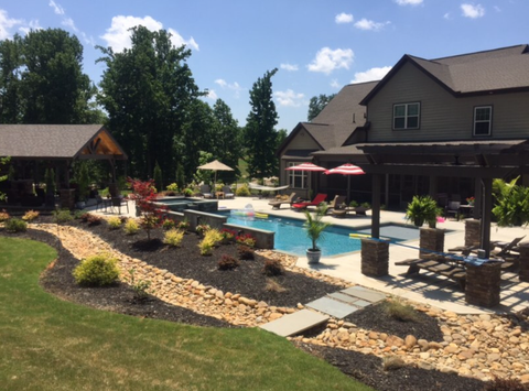 High-end residential pool — Greenville, SC — AAA Custom Pools