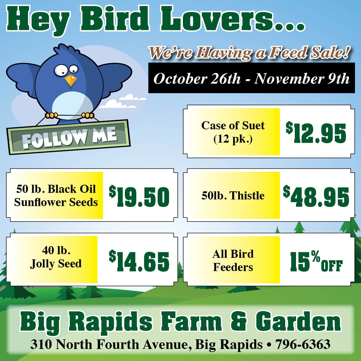 feed sale pricing