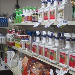 fungicides on shelf