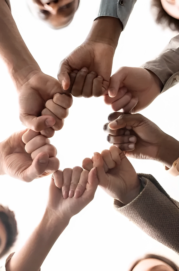 trust with hands