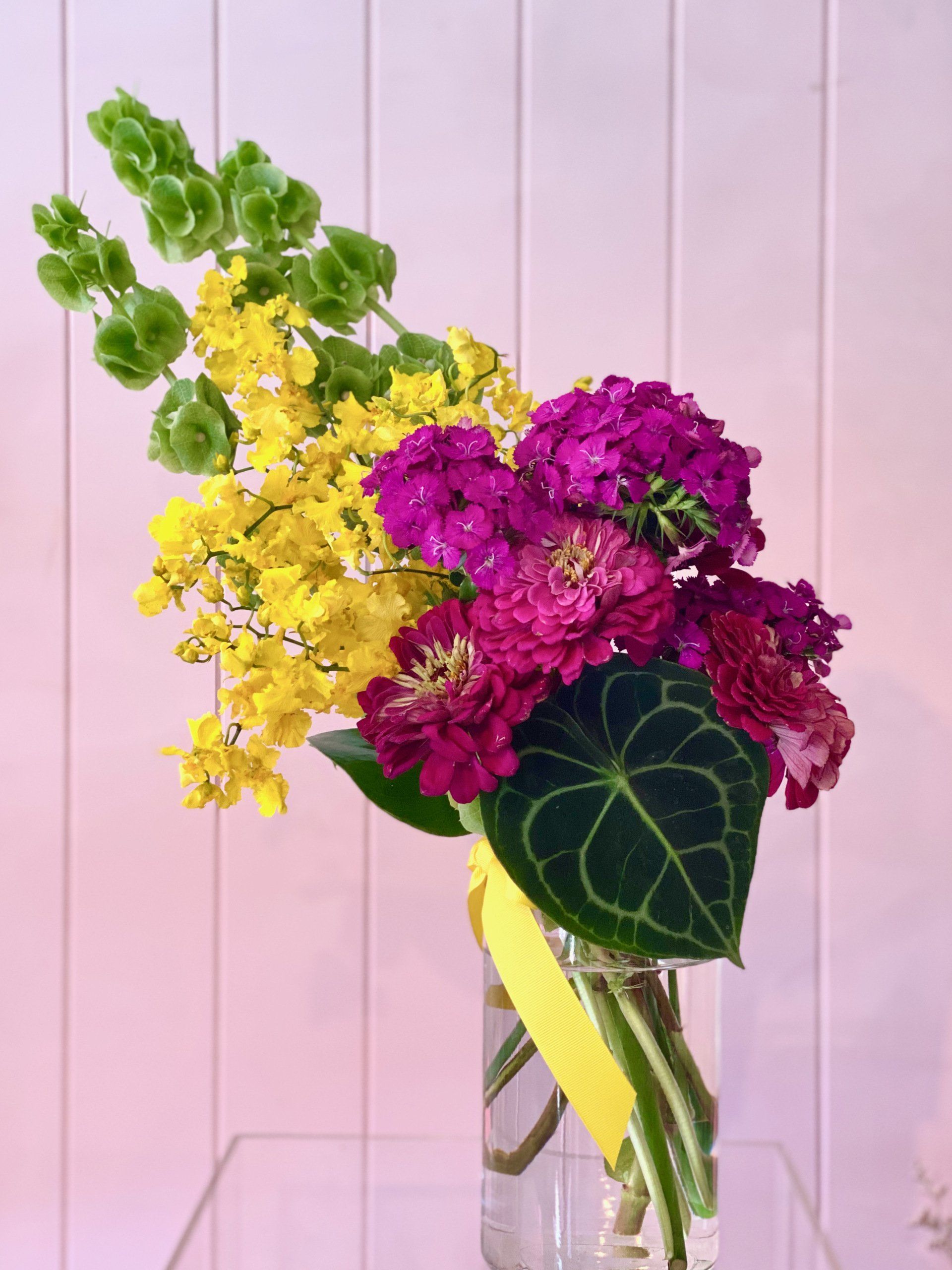 Customer selecting flowers at a local florist shop in Darwin, NT.