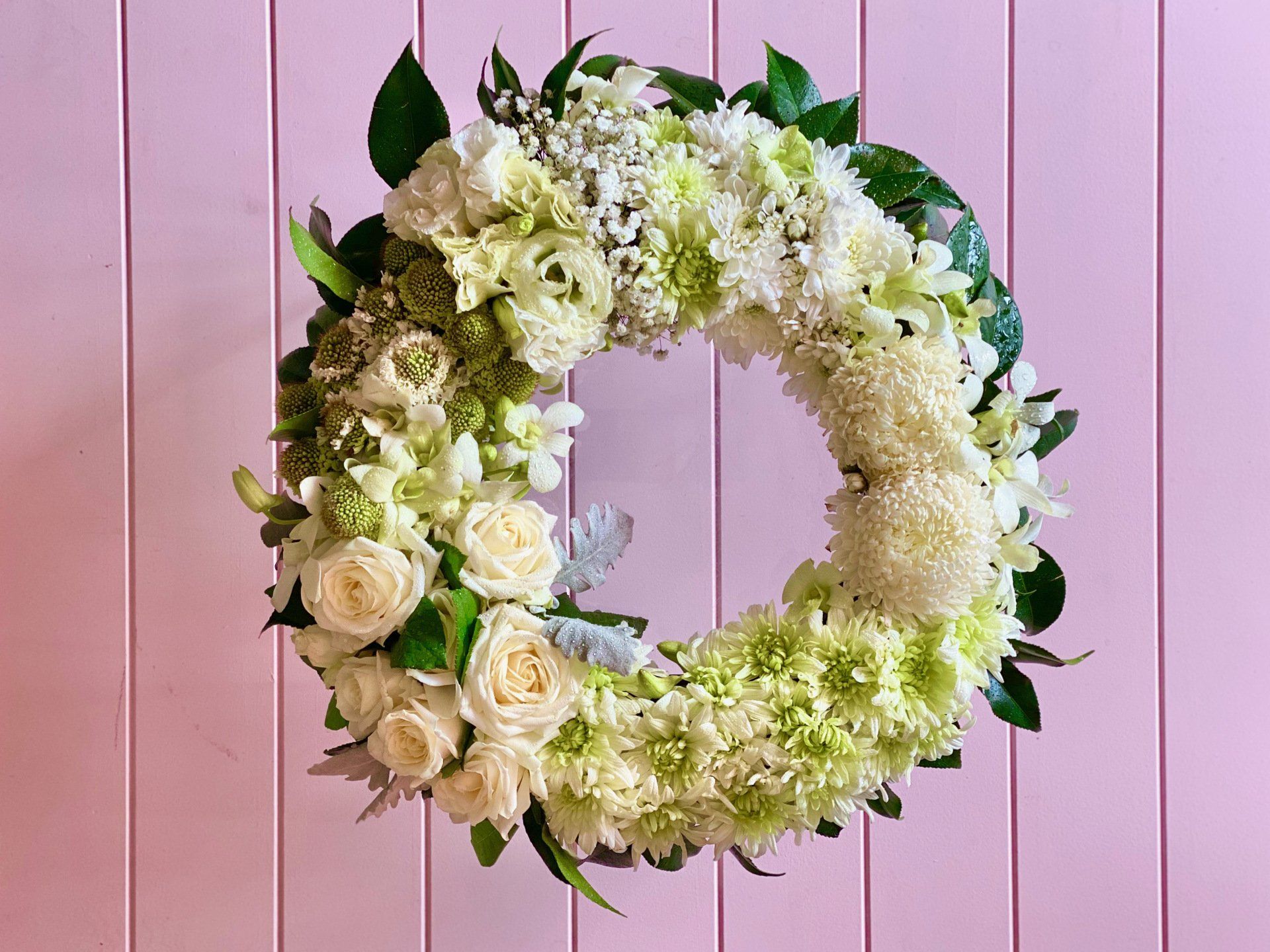 Handcrafted wreath from Darwin's florist, ideal for commemorating events.