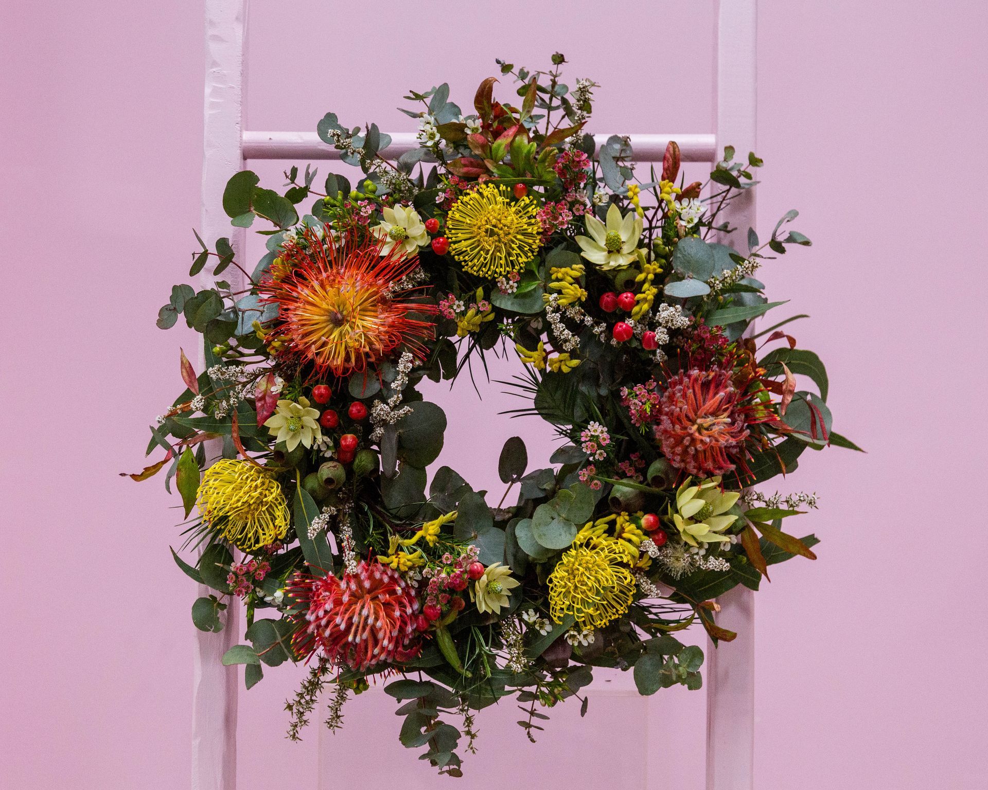 Handcrafted wreath from Darwin's florist, ideal for commemorating events.