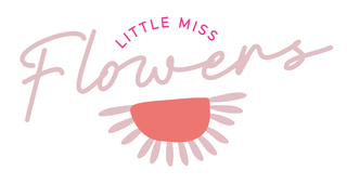 Elegant second version of the 'Little Miss Flower' logo, showcasing sophisticated floral design elements.