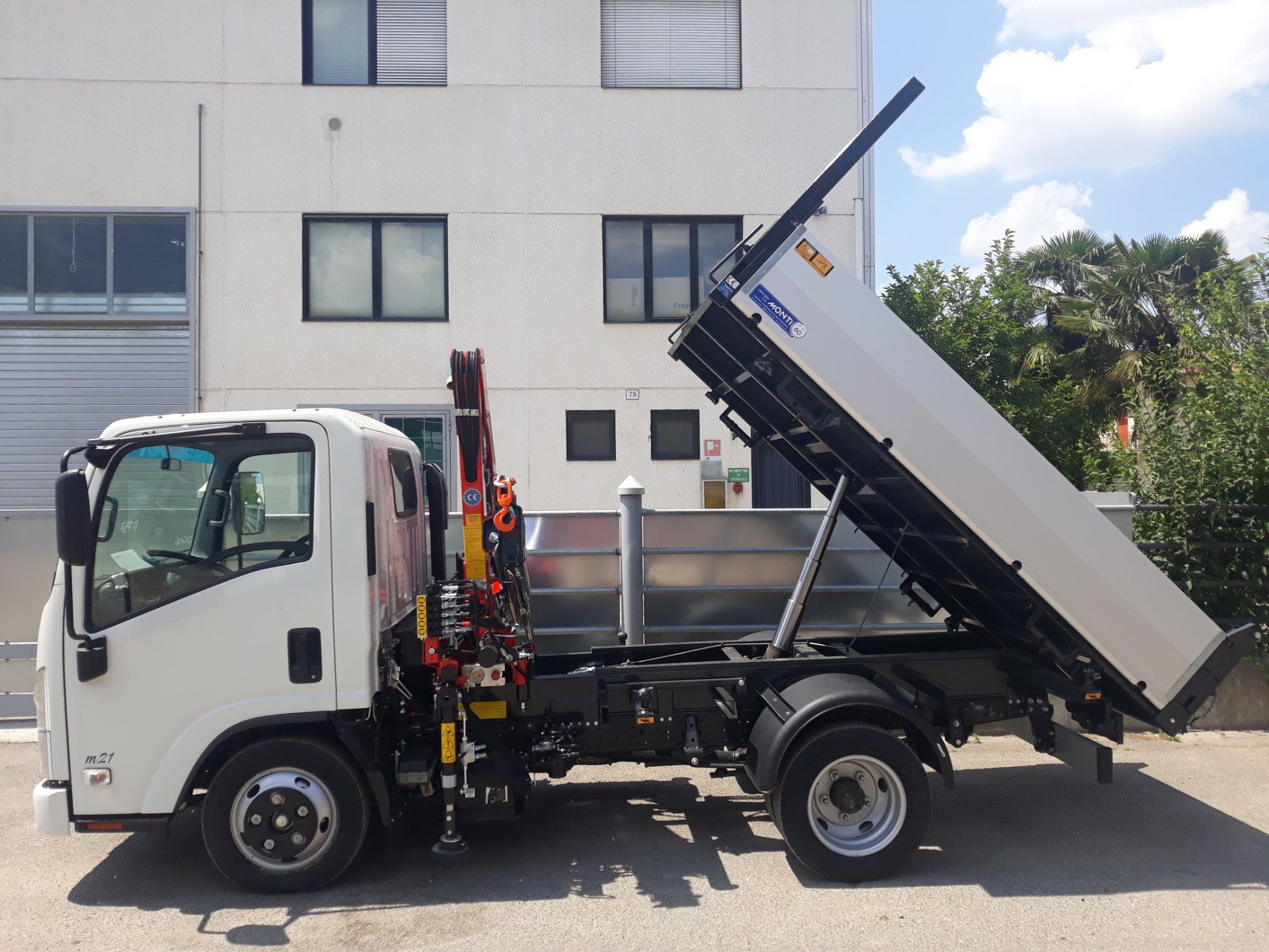 camion con impianto ribaltabile