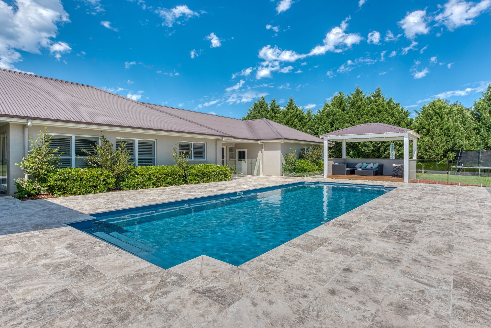 Clear Blue Pool Water — Pool Builders in Wollongong, NSW