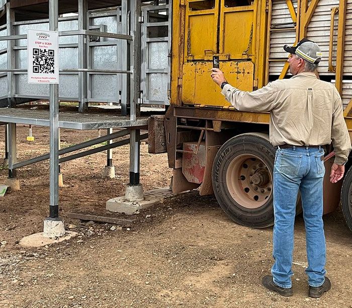 QR CODE SCAN FROM TRUCK