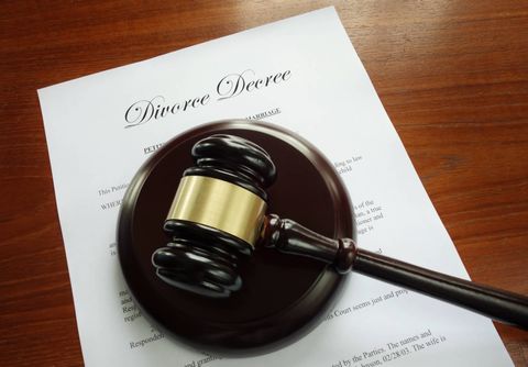 Judge gavel hammer with a document - Divorce and Family Law Services - Whitman, MA