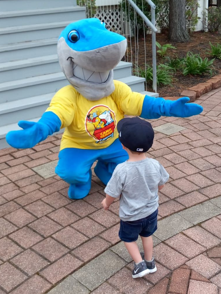 sharkey aquarium mascot