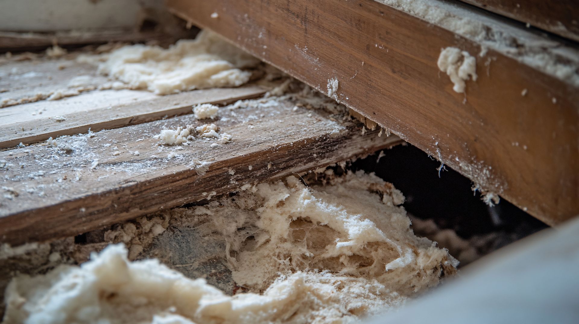 Opossum on a wooden fence
