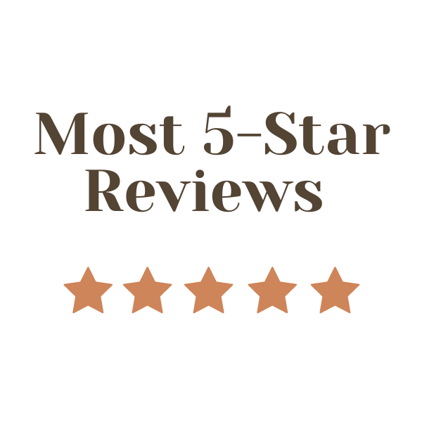 Most 5 start reviews