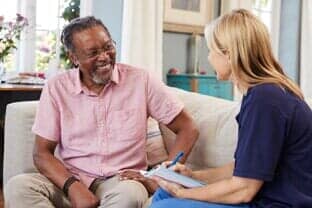 Staff Talking to the Patient — Home Care in Swarthmore, PA
