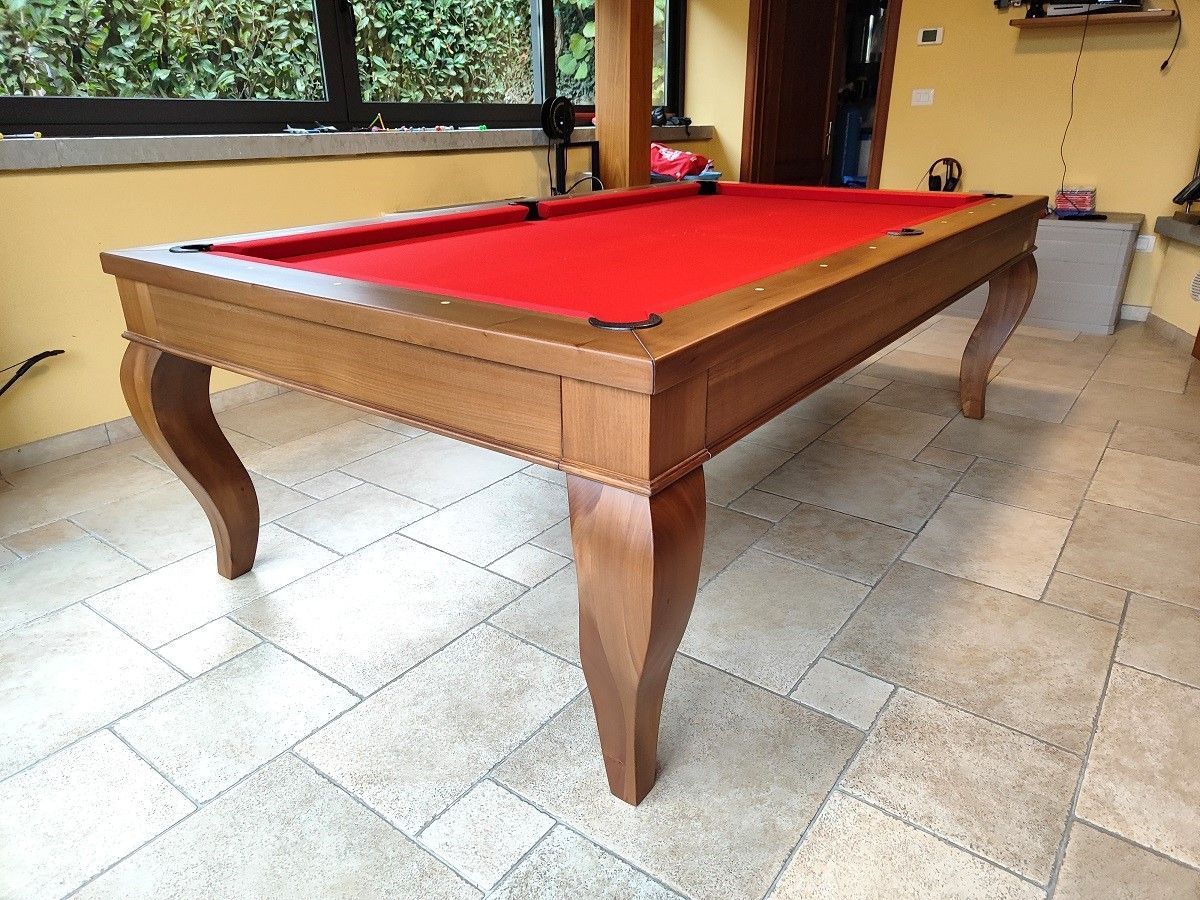 Biliardo tavolo DAPHNE NOCE. VI.GA. biliardi Siena
