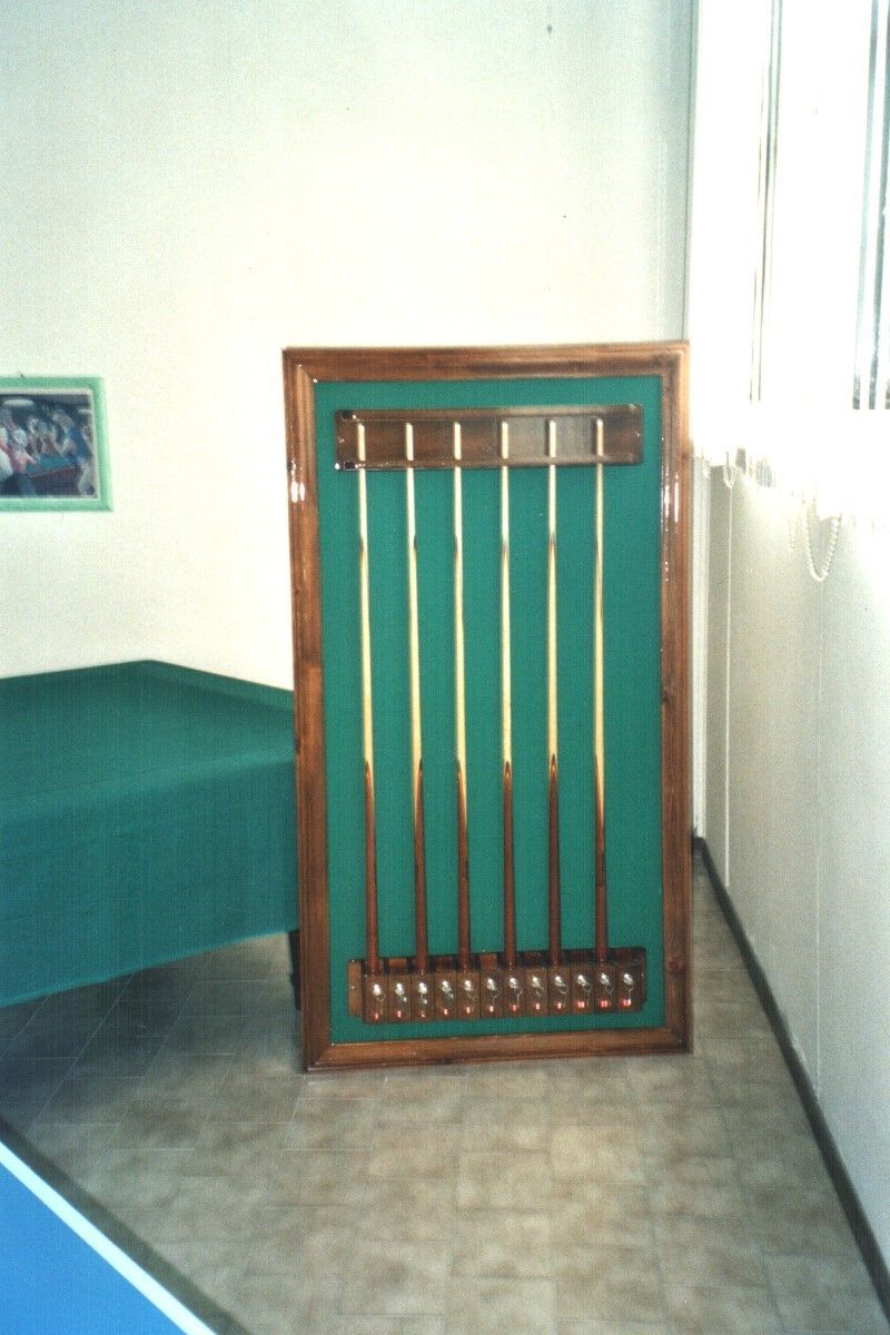 Porta stecche chiusure singole per tavoli da biliardo. Biliardi Vi.Ga a Siena.