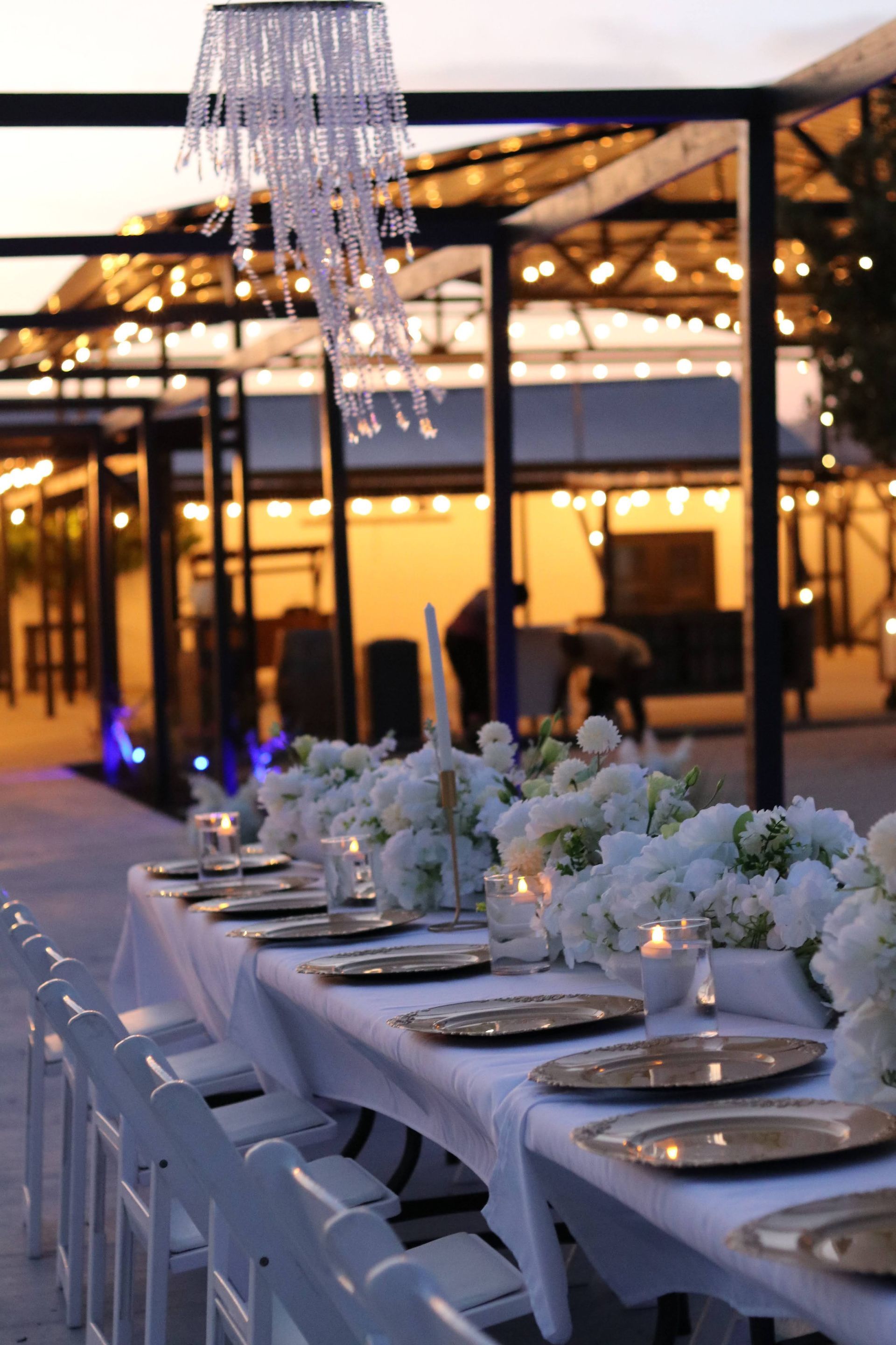 Romantic outdoor wedding setting in Austin