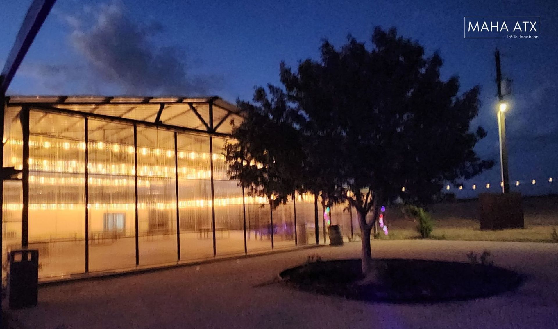 Covered outdoor party venue in Austin, Texas, ideal for outdoor events.