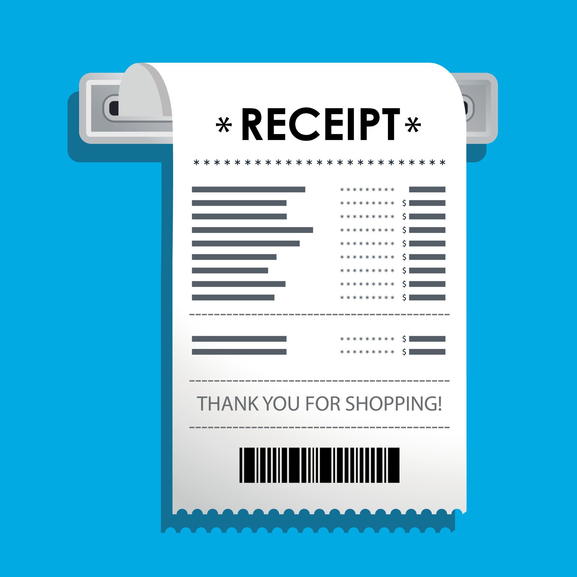 Receipt books, receipt book printing Ireland, receipt books personalised