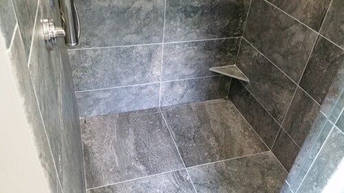 Bathroom Repair — Bathroom With Tiles in Lewisville, TX