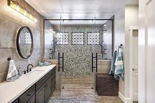 Marble Service — Bathroom With Marbles in Lewisville, TX