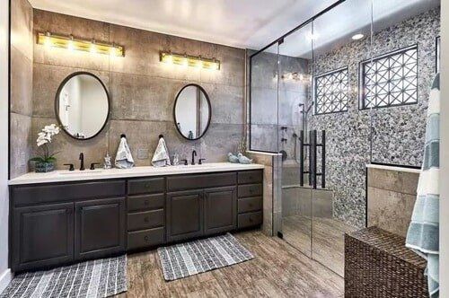 Bathroom Design — Bathroom With Mirrors in Lewisville, TX