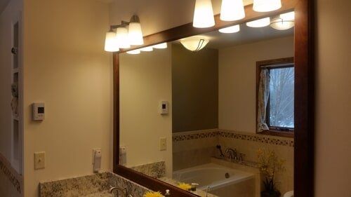 House Remodeling — Big Mirror With Lighting in Lewisville, TX