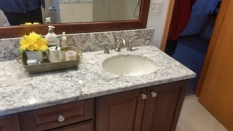 Granite Bathroom Sink - commercial repair in Syracuse, NY