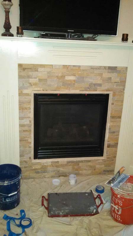 Granite Fireplace Surround - kitchen remodeling in Syracuse, NY