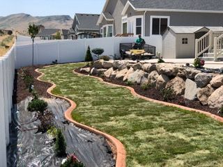 A house with a deck and stairs in the backyard