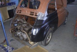 Restauro carrozzeria Fiat 500
