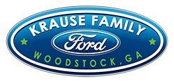 Krause Family Ford logo in blue oval with Woodstock, GA text